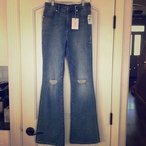 Good American flare jeans size 8